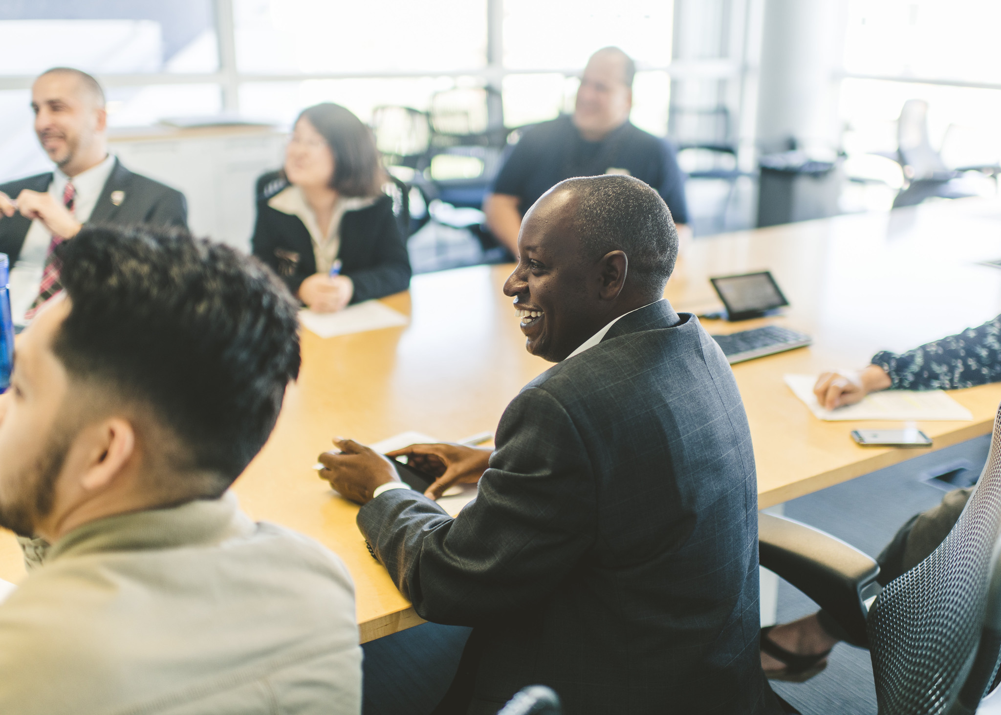 A meeting for the MBA/MPH program